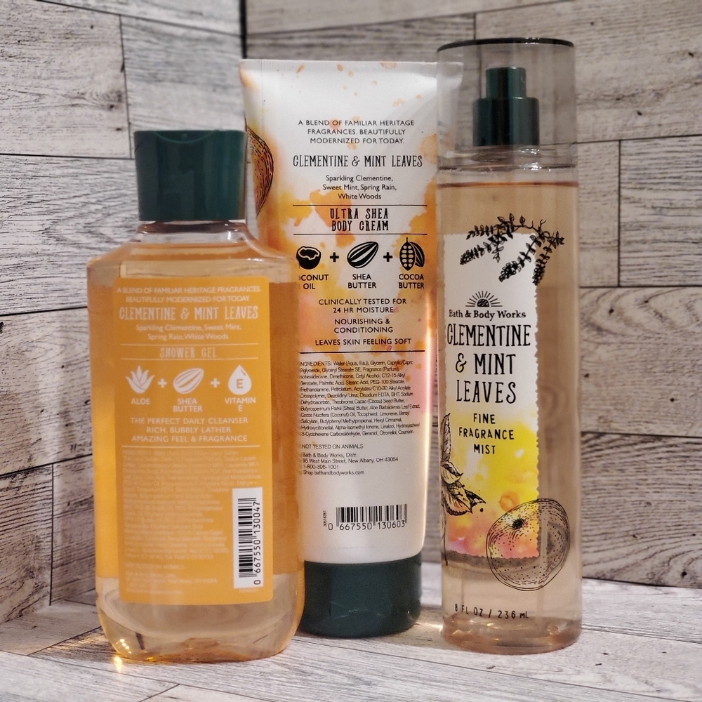 Clementine & Mint Leaves Body Care Set - Picture 2 of 2